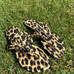 Tory Burch Leopard Print Sandals